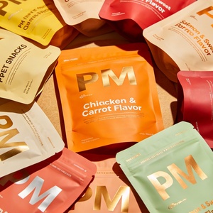 Bolsa de Fondo Plano Impresa Personalizada para Empacar Golosinas para Mascotas, Bolsa de Papel Kraft con Ventana Transparente, Empaque Biodegradable para Alimentos - Product Image 6