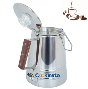Cookmate de acero inoxidable durable bomba de agua por <span class=keywords><strong>goteo</strong></span> automático cafetera estufa cafetera parrilla o fogata 9 taza - Product Image 5