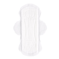 Serviettes hygiéniques jetables à ailettes en coton biologique, marque privée, protection anti-fuites, super douces, haute absorption, usage diurne