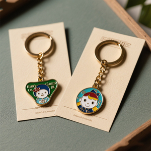 Keychain số lượng lớn thép khắc laser kim loại cá nhân logo kim loại men tùy chỉnh chủ Key Keychain - Product Image 3