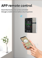 Thermostat intelligent Wifi Tuya, réglage par bouton, affichage LED, contrôleur de chauffage mural, fonctionne avec Alexa Google Assistant