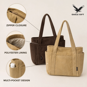 Wholesale 2026 New Arrival Artistic Style Tote Shoulder Bag Extra Large Capacity Recycled Coffee Ground Customized Closure Bag - Product Image 2