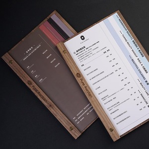 Khay đựng thực đơn gỗ óc chó kiểu dáng mới thanh lịch, thiết kế sáng tạo, kích thước A4 A5 - Product Image 4