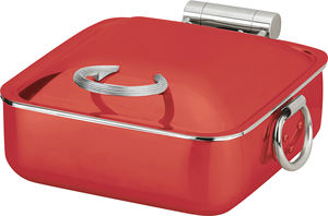 Plat de buffet en cuivre couleur rose rouge - Product Image 2