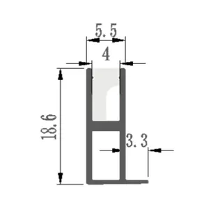 [RTS]LS-253 Silicon Rubber Heat Sink Aluminum Led Strip Light Profile Heatsink Heat Pipe