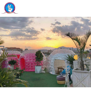 Su misura di Campeggio Esterna Trasparente Trasparente di Cristallo Gonfiabile Tenda Bolla/Bolla Gonfiabile Tenda a Cupola Con Tunnel - Product Image 4