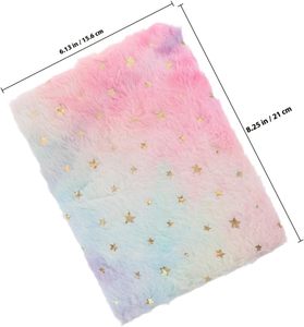 Carnet de notes promotionnel de luxe écologique en fourrure A4 A5, couverture rigide personnalisée, agenda en gros pour étudiants - Product Image 3