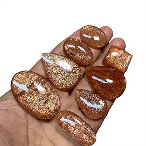 Vente en gros FAIJAN GEMS Cabochon de pierre de soleil naturelle artisanale, pierre précieuse unique en vrac pour la création de bijoux DIY, certifiée par une tierce partie - Product Image 1
