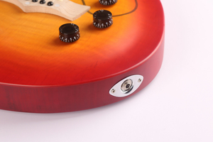 Guitare semi-creuse en acajou fabriquée à la main sur mesure - Product Image 5