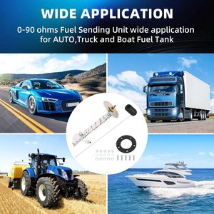 0-90 オーム燃料送信ユニット 5 インチ-27 インチ (125 ミリメートル-680 ミリメートル) ボート燃料水タンクレベルセンサーマリンオートカートラックオリバー - Product Image 6