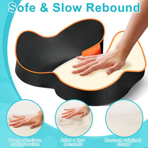 Coussin de siège de voiture ergonomique <span class=keywords><strong>médical</strong></span> breveté en mousse à mémoire de forme pour soulager la pression, environ 45 cm, pour camion, conducteurs de petite taille, <span class=keywords><strong>fauteuil</strong></span> roulant - Product Image 2