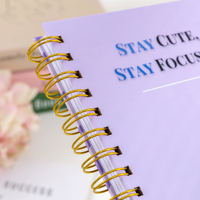 Carnets personnalisés à spirale avec couverture en lin, promotionnels, pour entreprises, avec logo, fabrication OEM, directement de l'usine, personnalisables