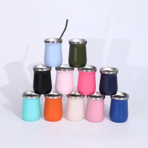Mini Creative 8oz Stainless Steel Cup Eggshell Painted <b>Insulated</b> Coffee <b>Mug</b> - Product Image 2