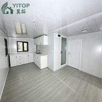 Mini-maison conteneur préfabriquée pliable de 20 pieds, bureau sécurisé, hôtel préfabriqué, maisons mobiles mondiales