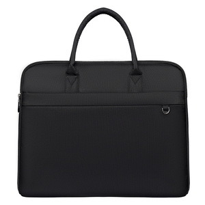 Maletín Impermeable para Portátil Oxford, Maletín de Negocios para Hombre, 15.6 Pulgadas, con Asa de Hombro, Cierre de Cremallera, para Oficina, Reuniones, Transporte - Product Image 3