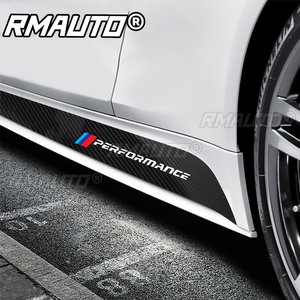 Pegatinas de fibra de carbono 5D auténtica para faldones laterales M Performance, calcomanías para carrocería, para BMW G30 E90 E92 E93 F20 F30 F32 F10 F01 - Product Image 1