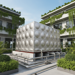 Réservoir d'eau soudé en acier inoxydable 304 pour usage agricole et <span class=keywords><strong>de</strong></span> construction, productivité <span class=keywords><strong>1000L</strong></span>/heure, 220V - Product Image 1