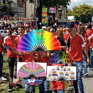 Ventilateur à main 33 cm Ultimate Performance, technique artisanale reconnue mondialement, bambou magnifiquement peint - Product Image 5