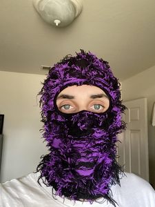 Knitted Full Face Ski Mask Windproof Neck Warmer Shiesty Yeat Airsoft <strong>Custom</strong> Knitted Face <strong>Balaclava</strong> for Men/Women - Product Image 4