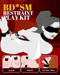 Gancho Anal Vibrador, Kit de Restricción de BDSM, Juguetes Sexuales para Parejas, Ajustable, Ataduras de Manos Detrás de la Espalda - Product Image 2