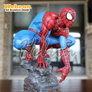 Statua Personalizzata a Grandezza Naturale in Resina e Fibra di Vetro, Collezione di Supereroi Marvel, Scultura di <span class=keywords><strong>Spiderman</strong></span> - Product Image 2