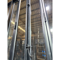 Fenêtres à battants en verre et acier rétro sur mesure avec accessoires en laiton pour magasin, fenêtre à battants en verre et fer forgé style Crittall