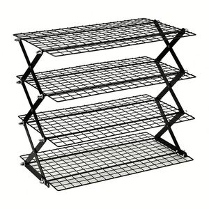 Étagères métalliques empilables personnalisées, organisateurs de cuisine, support à épices blanc pour garde-manger et placard - Product Image 1