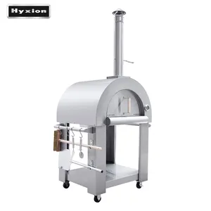 Horno de Pizza de madera de acero inoxidable