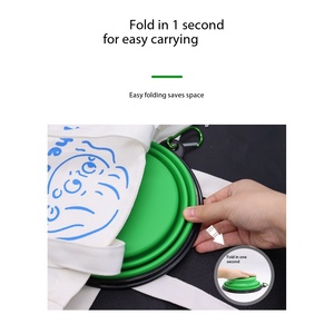 <b>Collapsible</b> Pet <b>Bowl</b> with Customizable Logo and Colors Lightweight Foldable Dog Feeding <b>Bowl</b> for Walking and Trips - Product Image 4