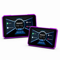 Écran de navigation GPS Aoocci pour moto avec CarPlay, Android Auto sans fil, DVR, TPMS, étanche IP67, affichage pour vélo