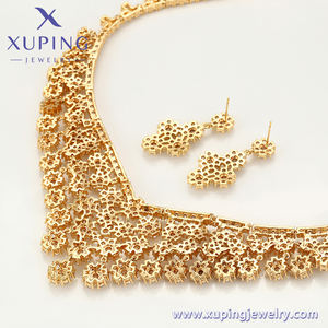 Set <span class=keywords><strong>421</strong></span> Xuping pendientes personalizados, collares con el estilo de elegante brasileño lujo novia boda collar conjunto joyería - Product Image 3