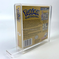 Boîtes de console vidéo SHP en acrylique transparent personnalisé Gameboy Color CIB Version japonaise Vitrine de jeu garçon avec couvercle magnétique ou coulissant