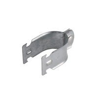 Collier de serrage pour conduit de type C Finemaker Flex-Gear 3/4 pouces, en fer galvanisé, avec bande de caoutchouc, certifié CE, pour la construction