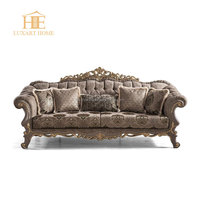 Fauteuil simple en tissu de style classique, design classique français, bois massif, chaise de salon de luxe