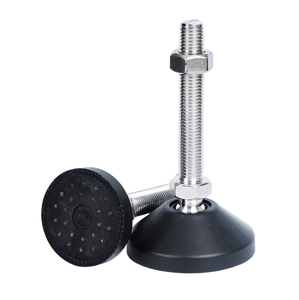 गैल्वनाइज्ड कार्बन स्टील सपोर्ट फुट नायलॉन रोटरी एडजस्टेबल फुट फुट कप - Product Image 5