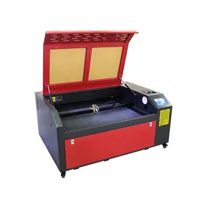 Mesin pengukir Laser CNC dan mesin pemotong Laser Co2 yang mudah digunakan produsen 9060 60/80/100W untuk kayu lapis akrilik non-logam