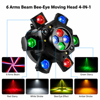 Luces de Escenario de 150W, Cabeza Móvil con Haz de Luz, Luz LED de Cabeza Móvil, 24 Canales DMX512, Activación por Sonido, Función Maestro-Esclavo