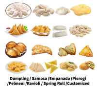Machine commerciale automatique motorisée haute efficacité pour empanadas, samosas et galettes de bœuf, certifiée CE, 10cm/15cm/20cm, 4500/h, 1.5kW, FT