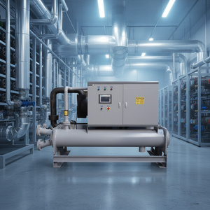 Système de refroidisseur centrifuge commercial et industriel à haut rendement énergétique, entraîné par onduleur, 400-1300 tonnes, moteur principal - Product Image 2