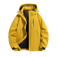 Blouson Bomber Unisexe Hiver/Automne 8666 Coupe-Vent d'Extérieur à Capuche Épais Isolé au Graphène en Polyester pour le Froid