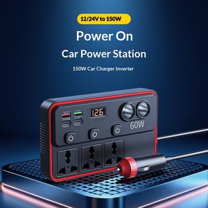 Chargeur de voiture 12V/24V 220V, convertisseur universel multifonction, charge rapide, double prise USB, allume-cigare pour voitures - Product Image 3