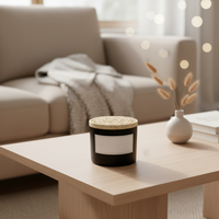 Bougie parfumée Oshine Beach House, 100% coton, mèche sans plomb, pot en verre, 2 mèches, tailles personnalisables