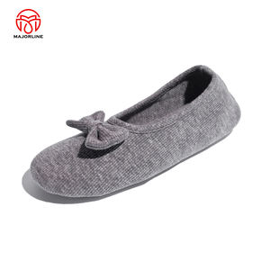 Pantofole da donna in Memory Foam a maglia scarpe carine per la casa con pantofole da camera da letto per balletto Sole - Product Image 6