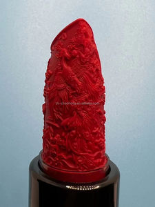 メイクアップ12.1mm化粧品ロゴ型リップスティックプラスチックゴムシリコン型ドラゴンとフェニックスのテクスチャソフトシリコンカスタマイズ可能 - Product Image 4