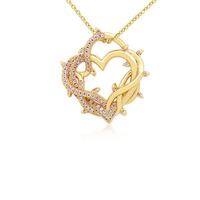 Pendentif Micro Pavé Zircon Palmier Rose Bateau Cœur Plaqué Or Breloques Arbre à Coco Bijoux Tendance