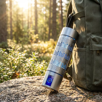 Botol Air Hidrogen Portabel MYVOES 2026 Baru 9000ppb 5000mAh Konsentrasi Tinggi SPE/PEM USB Isi Ulang Rumah Tangga Mobil RV
