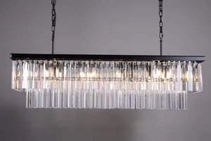 China New Home Modern Luxury Ceiling Light Led Pendant Lighting Indoor Crystal Chandelier For Kitchen Island