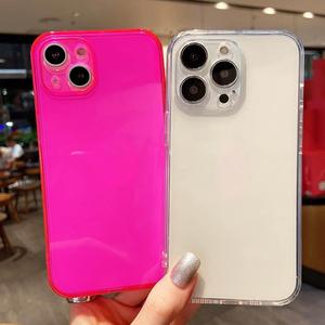 Funda para iPhone 17 Pro Max, para Apple 16, transparente de TPU, cubierta protectora de cobertura total para iPhone 13/14, color sólido - Product Image 2