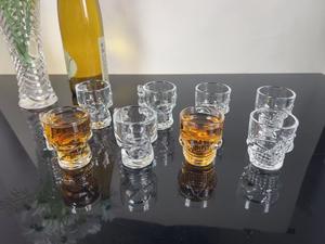 <span class=keywords><strong>Cristal</strong></span> transparente con cabeza de <span class=keywords><strong>calavera</strong></span> | Juego de 6 (65ml) vasos de chupito para vodka, whisky, vino, club, regalo - Product Image 6