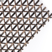 Cloisons décoratives en maille métallique en laiton, maille décorative tissée pour cuisine, finition bronze, maille décorative en acier inoxydable